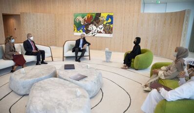 HH Sheikha Moza Meets UN Refugees Chief